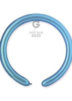 260 Gemar Metallic Light Blue Balloons 50ct #035 - Joker Party Supply