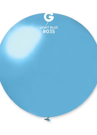 31in Gemar Metallic Light Blue Balloon 1ct #035 - Joker Party Supply