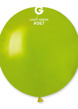 19in Gemar Metallic Light Green Balloons 25ct #067 - Joker Party Supply
