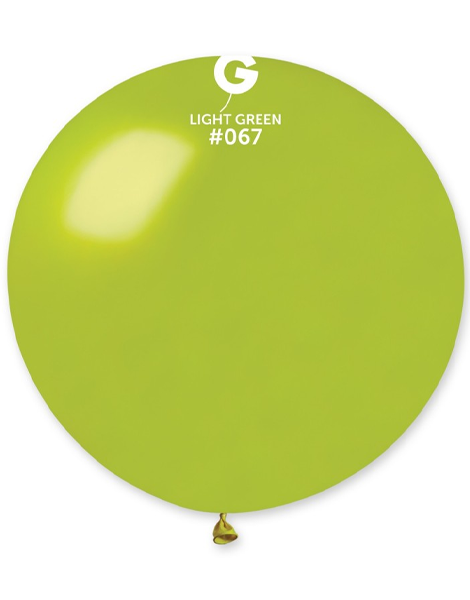 31in Gemar Metallic Light Green Balloon 1ct #067 - Joker Party Supply