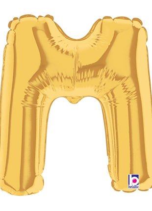 34in Betallic Gold Letter M Megaloons - Joker Party Supply