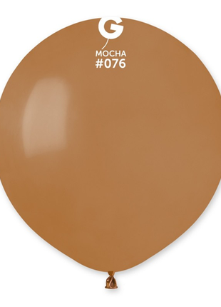 19in Gemar Standard Mocha Balloons 25ct #076 - Joker Party Supply