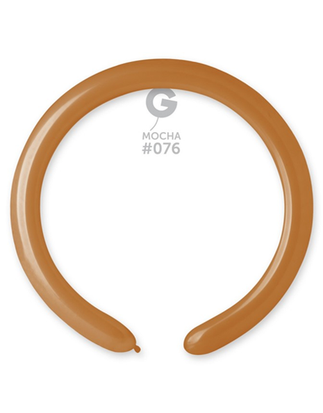 260 Gemar Standard Mocha Balloons 50ct #076 - Joker Party Supply