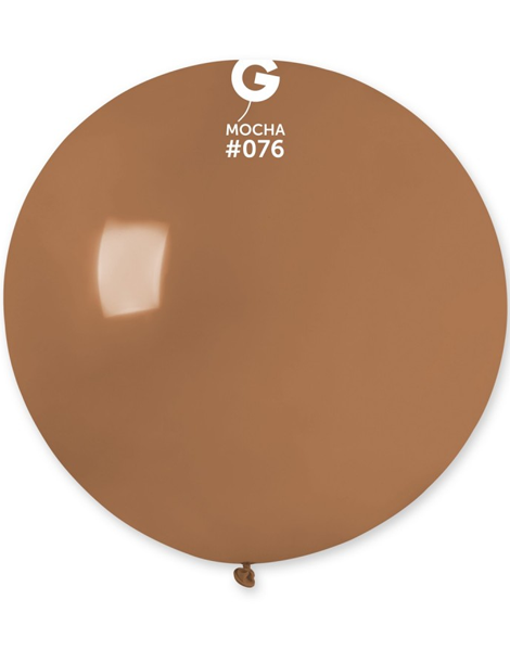 31in Gemar Standard Mocha Balloon 1ct #076 - Joker Party Supply