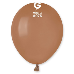 5in Gemar Standard Mocha Balloons 100 # 076 - Joker Party Supply