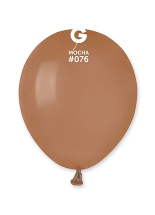 5in Gemar Standard Mocha Balloons 100 # 076 - Joker Party Supply