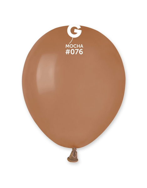 5in Gemar Standard Mocha Balloons 100 # 076 - Joker Party Supply