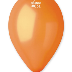 12in Gemar Metallic Orange Balloons 50ct #031 - Joker Party Supply