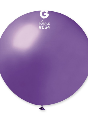 31in Gemar Metallic Purple Balloon 1ct #034 - Joker Party Supply