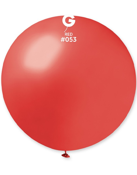 31in Gemar Metallic Red Balloon 1ct #032 - Joker Party Supply