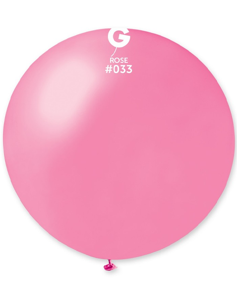 31in Gemar Metallic Rose Balloon 1ct #033 - Joker Party Supply