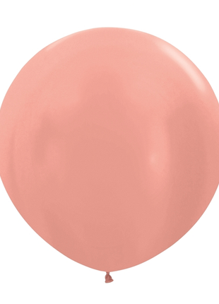 24in Sempertex Metallic Rose Gold 10ct - Joker Party Supply