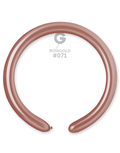 260 Gemar Metallic Rose Gold Balloons 50ct #071 - Joker Party Supply