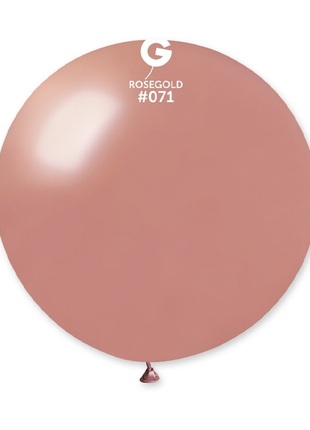 31in Gemar Metallic Rose Gold Balloon 1ct #071 - Joker Party Supply
