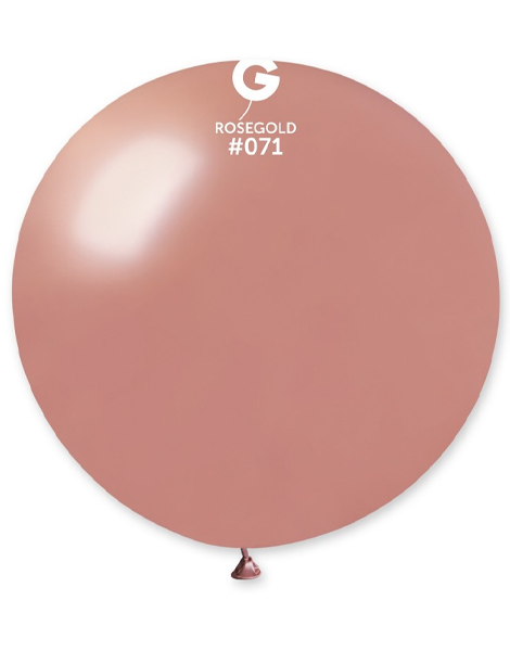 31in Gemar Metallic Rose Gold Balloon 1ct #071 - Joker Party Supply