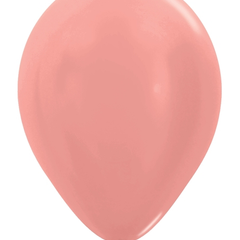 5in Sempertex Metallic Rose Gold 100ct - Joker Party Supply