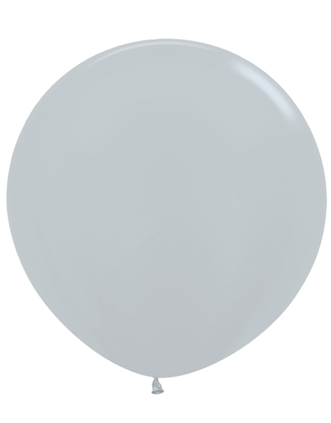 24in Sempertex Metallic Silver 10ct - Joker Party Supply