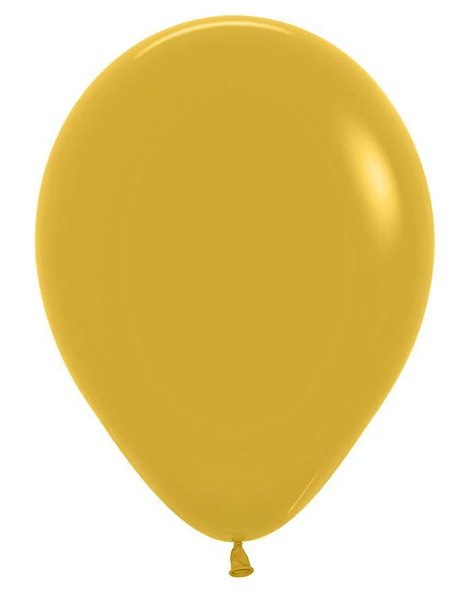11in Sempertex Deluxe Mustard 100ct - Joker Party Supply