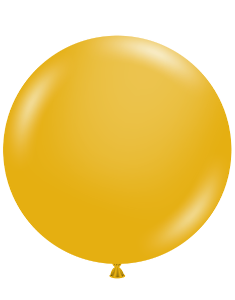 17in Tuftex Mustard  50 Ct - Joker Party Supply