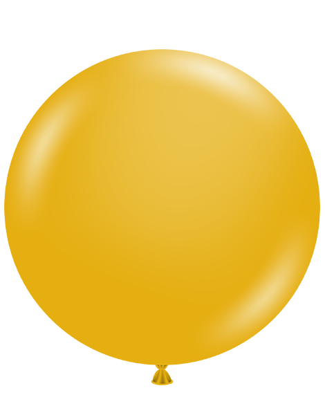 36in Tuftex Mustard  2 Ct - Joker Party Supply