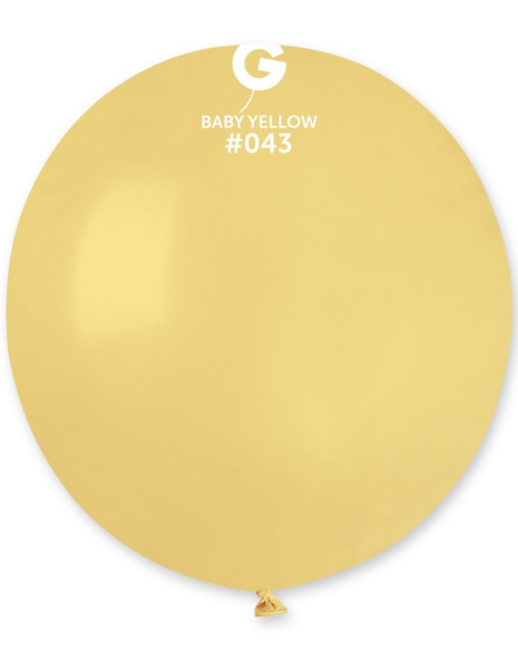 19in Gemar Standard Mustard Balloons 25ct #043 - Joker Party Supply