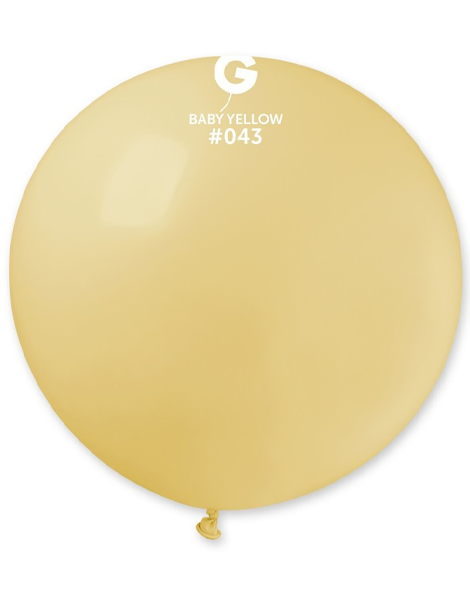 31in Gemar Standard Mustard Balloon 1ct #043 - Joker Party Supply