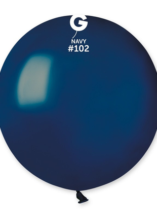 19in Gemar Standard Navy Balloons 25ct #102 - Joker Party Supply