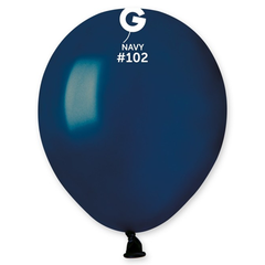 5in Gemar Standard Navy Balloons 100 # 102 - Joker Party Supply