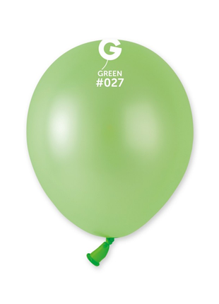 5in Gemar Neon Green Balloons 100ct #027 - Joker Party Supply