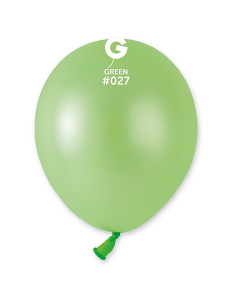 5in Gemar Neon Green Balloons 100ct #027 - Joker Party Supply