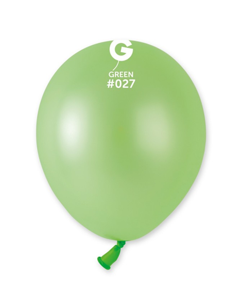 5in Gemar Neon Green Balloons 100ct #027 - Joker Party Supply