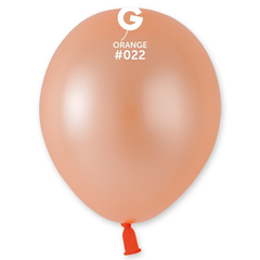 5in Gemar Neon Orange Balloons 100ct #022 - Joker Party Supply