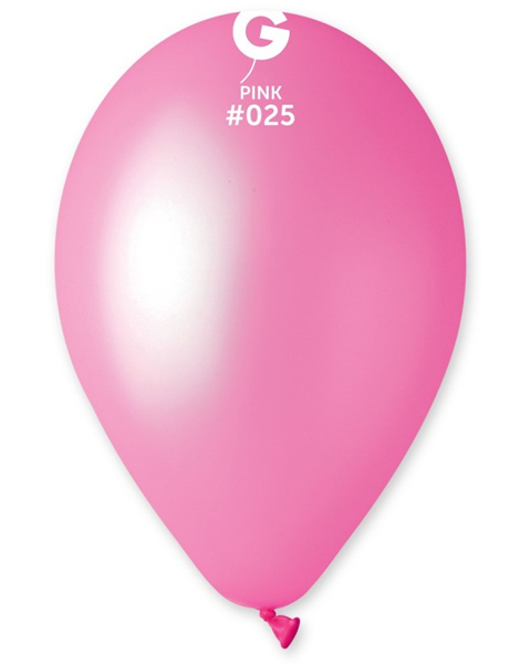 12in Gemar Neon Pink Balloons 50ct #025 - Joker Party Supply