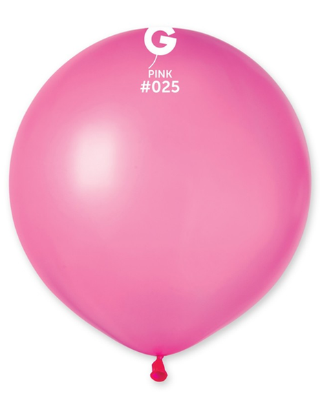 19in Gemar Neon Pink Balloons 25ct #025 - Joker Party Supply