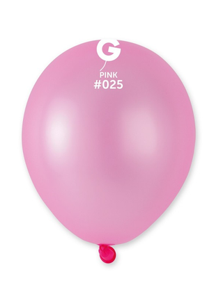 5in Gemar Neon Pink Balloons 100ct #025 - Joker Party Supply