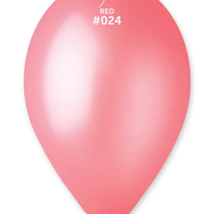 12in Gemar Neon Red Balloons 50ct #024 - Joker Party Supply