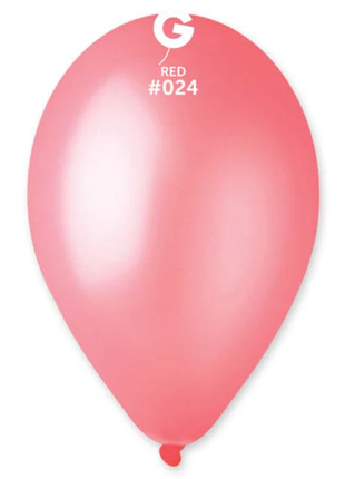 12in Gemar Neon Red Balloons 50ct #024 - Joker Party Supply