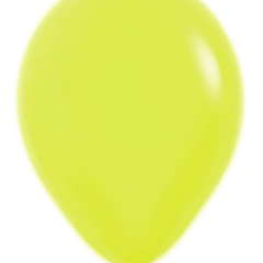 5in Sempertex Neon Yellow 100ct - Joker Party Supply