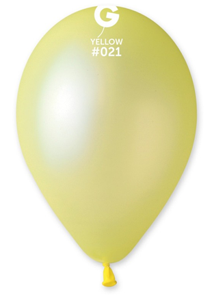 12in Gemar Neon Yellow Balloons 50ct #021 - Joker Party Supply