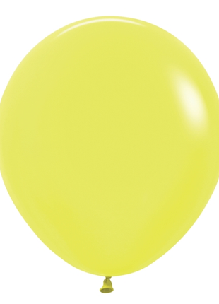 18in Sempertex Neon Yellow 25ct - Joker Party Supply
