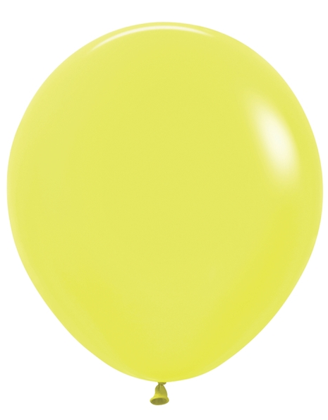 18in Sempertex Neon Yellow 25ct - Joker Party Supply