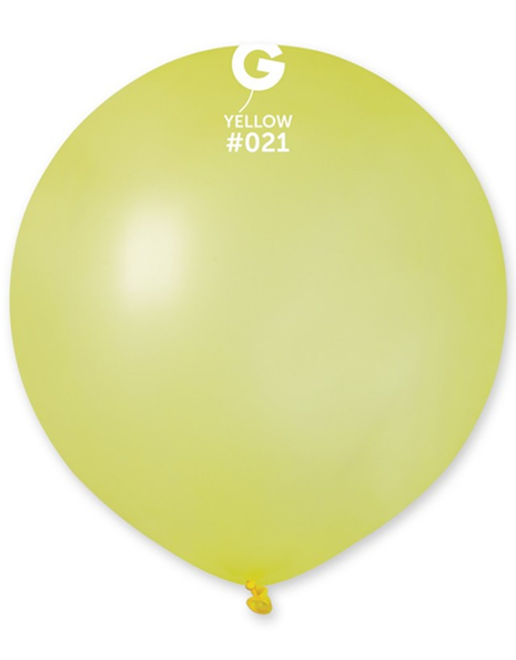 19in Gemar Neon Yellow Balloons 25ct #021 - Joker Party Supply