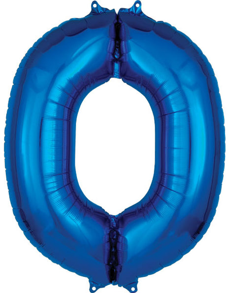 34in Anagram Blue Letter O Balloon - Joker Party Supply