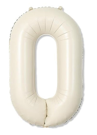40in Joker Party White Sand Letter O Balloon - Joker Party Supply