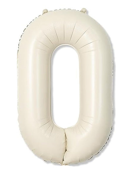 40in Joker Party White Sand Letter O Balloon - Joker Party Supply