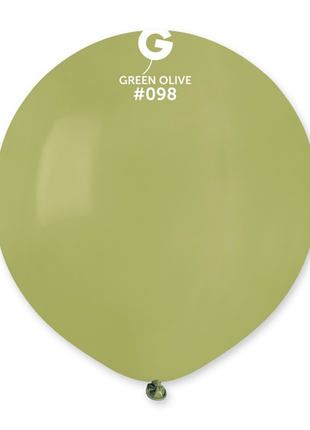 19in Gemar Standard Olive Balloons 25ct #098 - Joker Party Supply