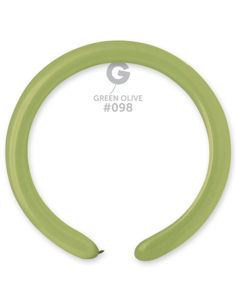 260 Gemar Standard Olive Balloons 50ct #098 - Joker Party Supply