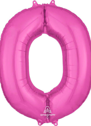 34in Anagram Pink Letter O Balloon - Joker Party Supply