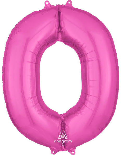 34in Anagram Pink Letter O Balloon - Joker Party Supply