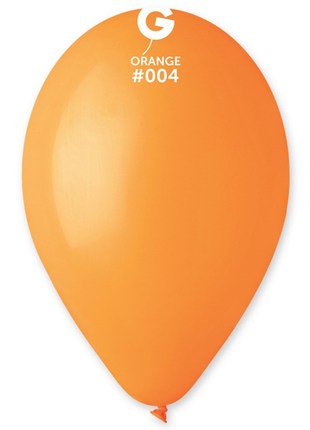 12in Gemar Standard Orange Balloons 50ct #004 - Joker Party Supply
